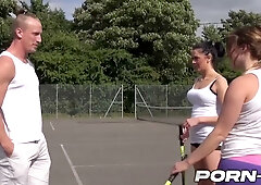 Jess Scotland takes charge after a hot tennis match turns into hardcore sex
