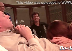 Jenla Moore the MILF takes a black cock deep while her cuckold husband watches