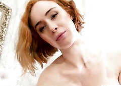 Lenina Crowne is a natural redhead pornstar from the UK. That Babe has super large bazookas and screws hard in this homemade amateur sex tape.