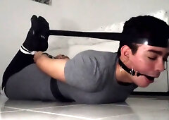 Sissy In Tight Hogtie