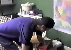 Dude Caught Masturbating Gets A Blowjob