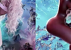 Kisha and Layla crossing five galaxies VR VERSION - GameslooperSex