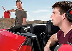 Crazy hot anal sex with travelers Dustin Holloway and Fane Roberts