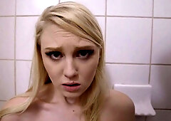 dirty girl gets punishment in the bathroom