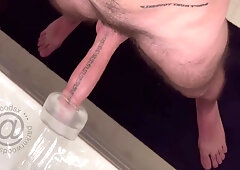 Pov: Close Up Of Me Thrusting & Fucking My Clear Stroker Toy Till I Cum (normal Speed Version)