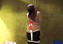 Crossdress Pramuka Tied Up Indo