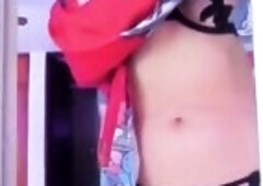 Cute faced redhead college hotty looks breathtaking in her skimpy underware during the time that modeling on the pole