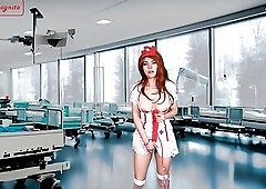 Enfermera haces cosas Pervertidas frente a su paciente - JOI SOLO gal