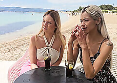 Racy Girls Rebecca Volpetti And Veronica Leal Hook Up With Strangers For Vacay DP Sex GP3160