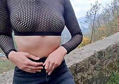 Sexy Outfit Tease in Public - Amateur Teen Solo Webcam Show