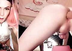 Jessica Bloom Gets Plowed By Massive Sex-toy Bang Machine And Has Multiple Anal Sissygasms During the time that in Chastity