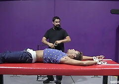 Dom Kaden Roads flogs bound black sub