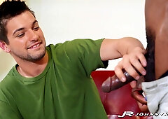 JohnnyRapid: Johnny Rapids taut fuck hole gets asshole licked and humped by BIG BLACK COCK Blaine Porter