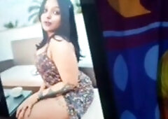 Indian girl cum tribute on her slutty face