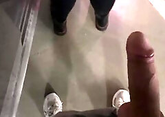 Risky Car Sex in Public Parking Garage – Started with Tugjob, Ended with Doggy position!