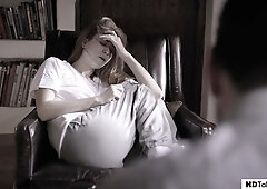 Perv psychiatrist fucks a sick young beauty