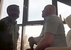 Sm, handcuffed slave, police fuck