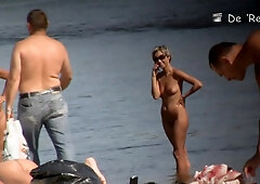 Hot looking amateur people on best nude beach video