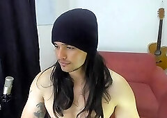 Long Haired Latino Busts a Nut and Shows His Hole