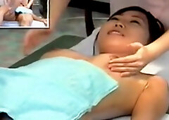 Japanese cutie massaged with care on a