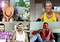 Ryan Bones hosts a watch-along party for a DCU porn spoof