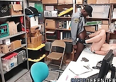 Amateur criminal railed by big black cock