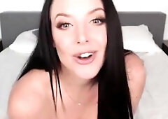 Natural brunette solo toying