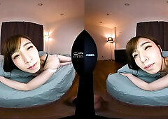 Japanese beauty shares passionate intense point of view desire