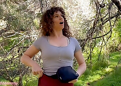 Surprise stepmom joins hiker for a wild outdoor adventure