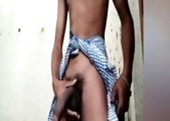 Desi stud with a huge dick and a slim femboy for an unforgettable session