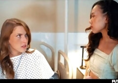 Octavia Crimson grows a futa cock and Kimmy Kimm gives her a wild blowjob