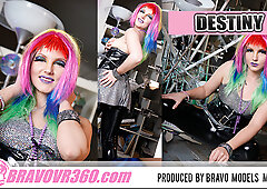 071 - Destiny Vegas - Rocker Girl Strip Fingering