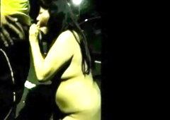 Chubby Asian MILF Gets Facial Outdoors