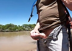 public cumming with vibrator