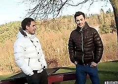 Big dick daddy flip flop and facial