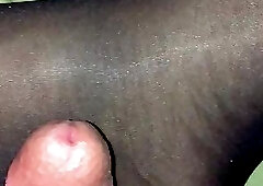 Cum on my nylons