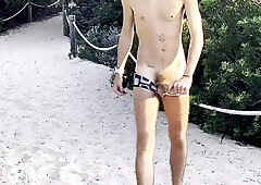 large penis on the beach (TOTAL CRIMSON)