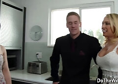 Cock Hungry Swinger Wife Kagney Linn Karter Drains a Married Man