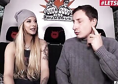 BUMSBUS - Large Booty Kim Mortenroe Rides Lengthy Dong In The Backseat - LETSDOEIT