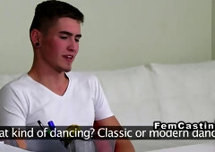 Amateur guy fucks costumed agent euro