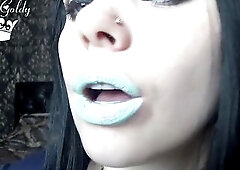 I know why u're here. This is all about your lipstick fetish. U're so freaking hard when a sexy and hot Female-dominator like I'm putti