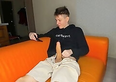 Gay cumshot, shafted, 4k porn