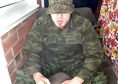 Soldier PLUMBS Young Queer and finishes off on his SHOES / Stud Yells / Muddy Converse / Smoking