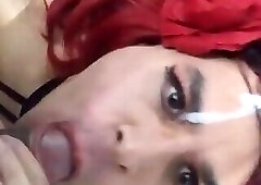 Shemale Oscarina Grandeas facial
