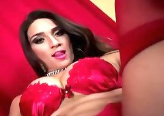 Adriana Stroking Her Cock