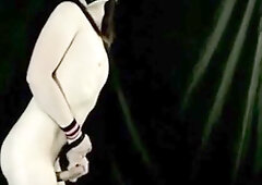 emo femboy crossdresser naked bound and cumming345