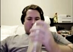 Jax Stone gooning at home spraying cum everywhere