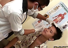 Medic Asian gay barebacks Asian patient in doggystyle