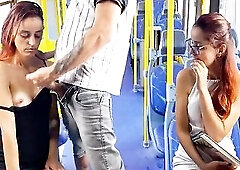 College student being permeated by a stranger in public!!!