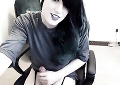 Alternative Trap has Joy Playing on Web Camera